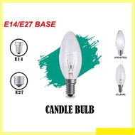 EUROLITE C35 CANDLE LIGHT BULB E14/E27 25W/40W CANDLE BULB FILAMENT BULB - WARM WHITE
