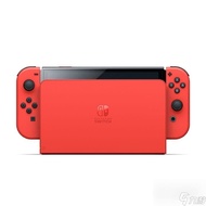 【Nintendo 任天堂】NS  Switch OLED 瑪利歐亮麗紅 台灣公司貨