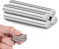 RHINOCATS Fridge Magnets, Tiny Magnet for Crafts, Strong Small Round Magnets, 6mm x 2mm(DxH), 100 Pa