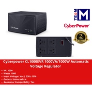 Cyberpower CL1000EVR 1000VA/1000W Automatic Voltage Regulator (AVR) - (4) UK