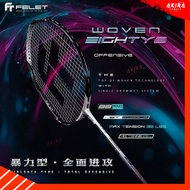 FELET Badminton Racket WOVEN EIGHTY 8 4U Model With Free Strings Grip Bag Thai Warranty