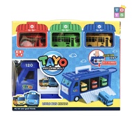 Hộp Đồ Chơi Xe Bus To chở Xe Bus Nhỏ - Xe Bus TAYO Khổng Lồ & Những Người Bạn
