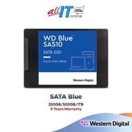 Western Digital WD Blue SA510 2.5" SATA SSD (500GB/1TB/2TB )  WDS250G3B0A WDS500G3B0A WDS100T3B0A WD