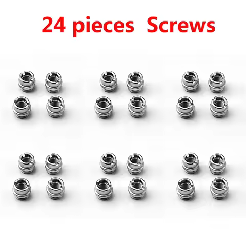 24pcs/lot 1911 Bushings Screws CNC Machined From 416 Stainless Steel 1911 Grips Screws