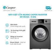 [LẮP 0Đ HCM/HN] Máy giặt cửa ngang Casper Inverter 9.5KG WF-95VG5 - Chính hãng - Bảo hành 2 năm