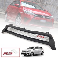 กระจังหน้า หน้ากระจัง แต่งตาข่าย รุ่น โตโยต้า ยาริส TOYOTA YARIS ปี 2014 - 2017 สีดำด้าน โลโก้ RS สี