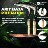 Arit Rumput Baja Per Asli Super Kuat Gagang di Pin Alat Pertanian - Juragan Pisau