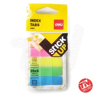 Indexer Film | Index Tabs Deli A102 Plastic 44x12 mm | 5x20 sheets