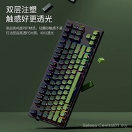 Mechanical Keyboard PBT Side Engraved Keycap Gradient Extreme Day Matcha Fog Blue Keycap Support 60-