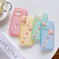 GC267 FLORAL PEARL MOTIF 2 IN 1 COLORS MACARON COMPATIBLE FOR iphone 15 16 17 PRO PROMAX ULTRA-PROTE