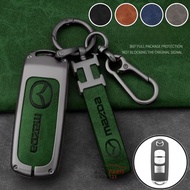 【360 Full Package】Zinc Alloy Remote Car Key Case Caing Cover Shell For Mazda BT-50 CX-5 CX-3 CX-30 C