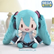 【最新款 預】SEGA 世嘉 Vocaloid V家 初音未來 Fuwa Petit (L) Ver. 公式服 Miku Fufu fuwa fuwa（L size）巨型坐姿毛絨抱枕公仔玩偶 正版周邊