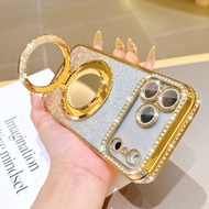 Diamond Luxury Electroplated Rhinestone Glitter Apple Phone Case Compatible With IPhone 17 16E 15 14