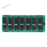 7 Decade 1R - 9999999R Programmable SMD Resistor Slide Resistor Board Step Accuracy 1R 1% 1/2 Watt M