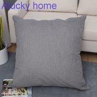 Large Linen Throw Pillow Cover 60x60/65x65/70x70/80x80cm Sarung Bantal Sofa Home