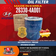 100% Original Hyundai Kia Oil Filter 26330-4A001 26330-4X000 Sorento Pregio Starex Lorimas
