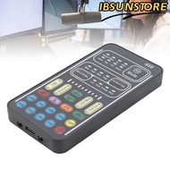 IBSUNSTORE I9 Voice Changer Set, 8 Voice LED Lights Recording Mini Sound Card, Portable 16 Modes USB