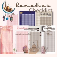 A6 A5 BINDER CONTENTS CHECKLIST RAMADHAN FASTING FASTING