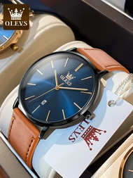 OLEVS | นาฬิกาผู้ชายบางและกันน้ำ