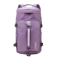 Korean Fashion Travel Backpack Large Capacity Luggage Gym Duffle Bag Weekender Yoga Hand Carry Bag B