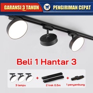 LED Track Spotlight Surface Mounted Adjustable Track Light Live Stream Track Light 12W 3PCS Set