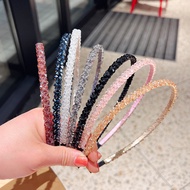 Cross-border premium crystal headband fishing line beaded hair accessories girl sweet gas