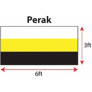 Perak Flag 3x6ft (Woolen), Bendera Negeri Perak 3x6ft, Woolen