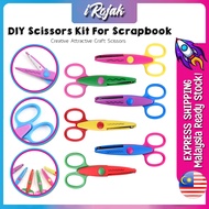 [iRojak] Kids Art Scissors Zig Zags Scissor Wave Scissors Lace Scissors Craft 花边剪刀 Gunting Art - ST7