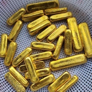 Imitation Golden Brass 60g Gold Bar Meltable Shape Fire Burns After Cooling Color Does Not Change Co