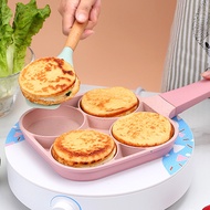 Pink 4-Hole Non-Stick Frying Pan