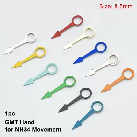 Red Green 8.5mm GMT Hands Colored Watch Pointer Modified Part Replacement fits Rolexes Seiko Pepsi P