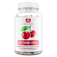 Tart Cherry Capsules - Max Strength 3000mg - Advanced Uric Acid Cleanse, Powerful Antioixidant w/Joint support