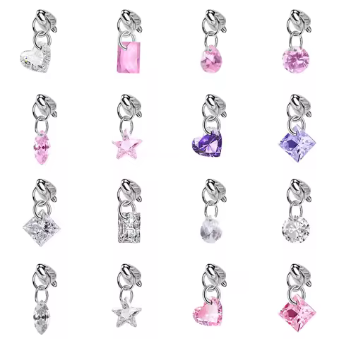 Titanium Alloy Bullet Head Hanging Water Drop G23 Titanium Body Piercing Jewelry Diy Vertical Nail E