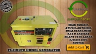 fujimoto diesel generator 6.5kva