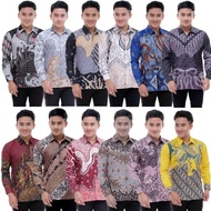 KEMEJA Azriel Men's Premium Long Sleeve Batik Shirt Size ML XL XXL