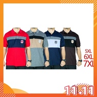 CY 13224 PLUS SIZE MAN CASUAL POLO COLAR SHIRT BIG SIZE / SHIRT COLAR SIZE BESAR 3XL 4XL 5XL 6XL 7XL