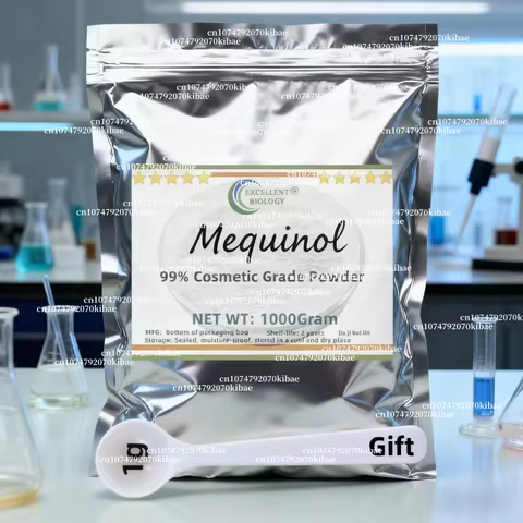 AliExpress hot selling factory custom packaging cosmetic grade 99% Mequinol for skin whitening Cas 1