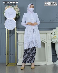 Setelan Kebaya Brokat Modern Wanita Terbaru//Setelan Kebaya Tunik Brokat Kekinian//Setelan Kebaya Ka