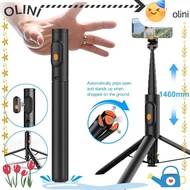 OLINI Bounce Selfie Stick, Remote Extendable Selfie Stick Tripod,  Auto Pop-Up Universal 360° Rotati