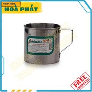 Stainless steel cup / mug with handle, TITHAFAC Kindergarten stainless steel drinking mug, 2 types: 
