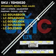 SHARP 50 Inch TV Backlight LC-50SA5200X 50SA5500X 50UA6500X 50UA6800X 50LE580X STG500A75_REV04_7020_