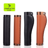 ❣ Mountain bike leather handlebar cover ultra-light bilateral locking handlebar cover handlebar dead-fly bicycle accessories riding equipment
