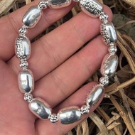 ️ Receive Old Inventory Transportation 999 Tibetan Silver Bracelet Silver Bracelet Men's Women's Luc