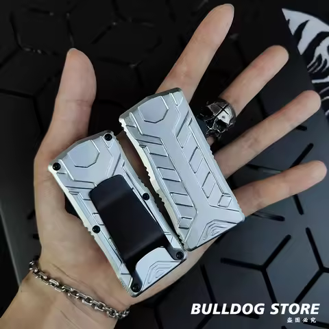 TECKTECH Utility knife OTF Cutting Tool Paper Cutter SK5 Replaceable Blade Aluminum Handle EDC Tacti