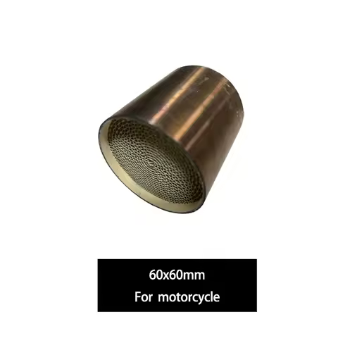 Universal Motorcycle Catalyst 60*60mm Exhaust Catalytic Converter Premium Metal Catalyst