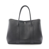 愛馬仕 Garden Party PM 手提包 C Negonda 黑色皮革二手 SHW 女士