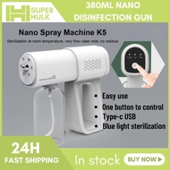 380ML K5 Nano Spray Machine Wireless Sanitizer Spray Disinfection Spray Gun Atomization Disinfection Sanitizer Gun