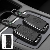 Leather Alloy Car Keychain Case Cover For Land Rover Range Rover Sport Evoque Freelander 2 Protectiv