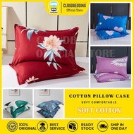 100% Premium Cotton Pattern Sarung Bantal Tidur Sarung Bantal Kepala Selesa Cadar Bedsheet Pillow Ca