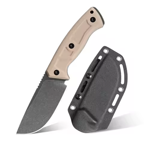 SDOKEDC 14C28N Steel EDC Utility Knife, Premium G10 Non Slip Handle, Handmade Portable Cutter for Ou
